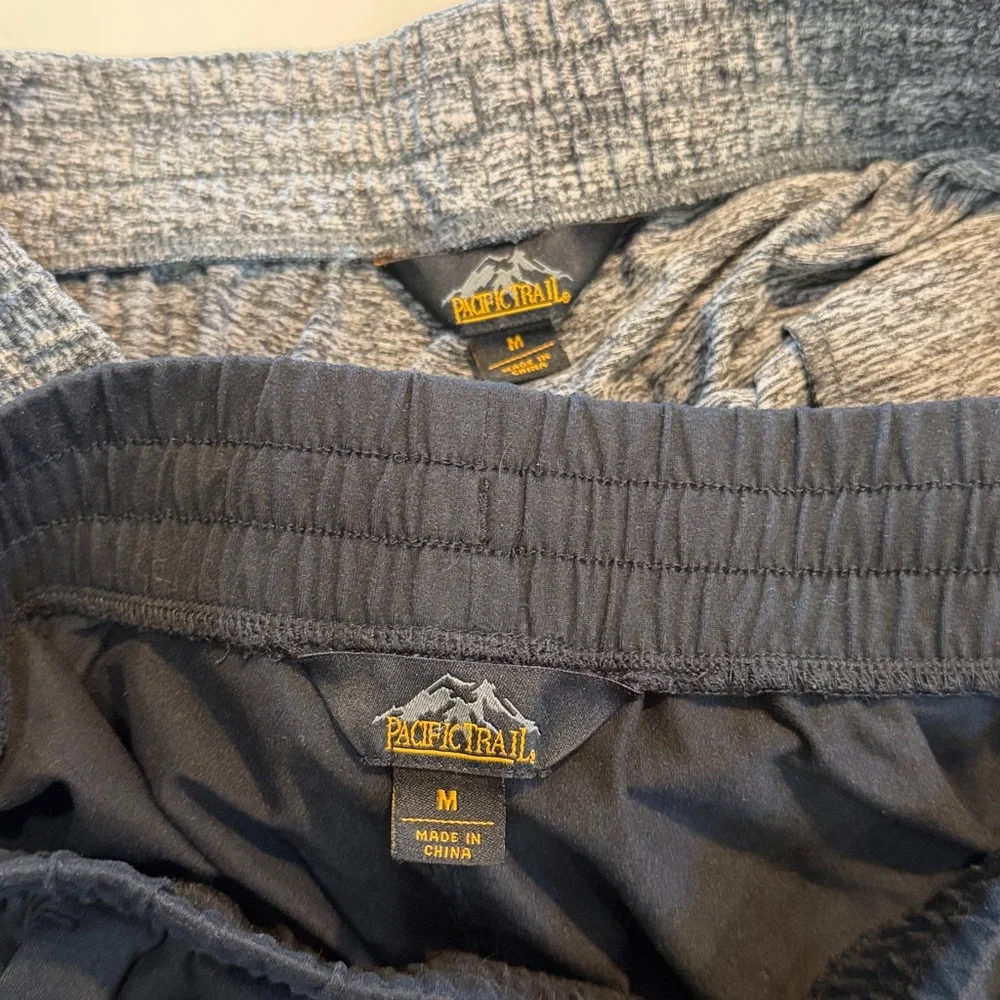 Women's Active Drawstring Shorts - Gray & Black - Picture 4 of 9